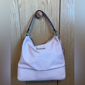 Kate Spade Blush Hobo Bag with Black Accents
